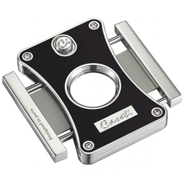 Caseti Dion Black Double Guillotine Cigar Cutter CACU113BK